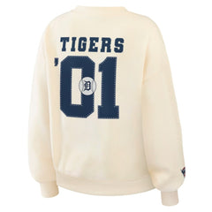 Detroit Tigers WEAR by Erin Andrews Women's Heavyweight Crew Neck Sweatshirt - MLB Sweatshirts