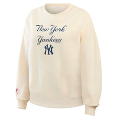 New York Yankees WEAR by Erin Andrews Women's Heavyweight Crew Neck Sweatshirt - MLB Sweatshirts