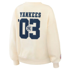 New York Yankees WEAR by Erin Andrews Women's Heavyweight Crew Neck Sweatshirt - MLB Sweatshirts