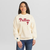 Philadelphia Phillies WEAR by Erin Andrews Women's Heavyweight Crew Neck Sweatshirt - MLB Sweatshirts