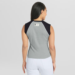 San Francisco Giants WEAR by Erin Andrews Women's Cropped Raglan Tank Top - MLB Tanks
