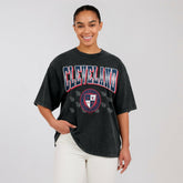 Cleveland Guardians WEAR by Erin Andrews Women's Oversized Boyfriend T-Shirt - MLB T-shirts