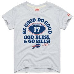 Buffalo Bills Josh Allen Homage Youth Be Good Do Good Signature Tri-Blend T-Shirt | NFL Outlet