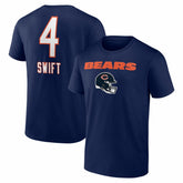Chicago Bears D'Andre Swift Team Wordmark T-Shirt | NFL Hot