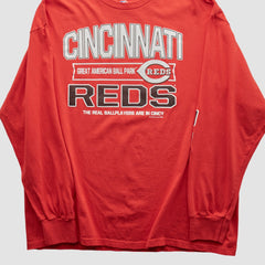 Cincinnati Reds Genuine Merchandise 2000s Long Sleeve T-shirt - MLB T-shirts