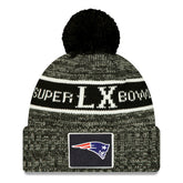 New England Patriots Super Bowl LX Cuffed Knit Hat with Pom | NFL Outlet