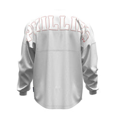 Philadelphia Phillies Fanatics Women's Baseball Stitch Spirit Jersey Long Sleeve T-Shirt - MLB Jerseys