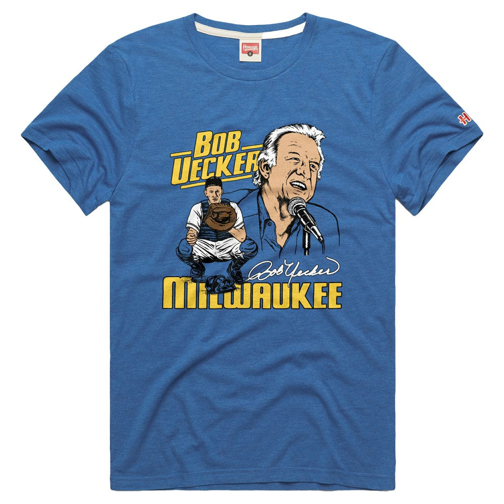 Milwaukee Brewers Homage Tri-Blend Hyperlocal T-Shirt - MLB T-shirts