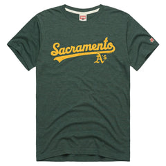 Athletics Homage Tri-Blend Hyperlocal T-Shirt - MLB T-shirts