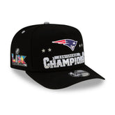New England Patriots 2025 AFC Champions Locker Room Trophy Collection A-Frame 9FIFTY Snapback Hat | NFL Near me