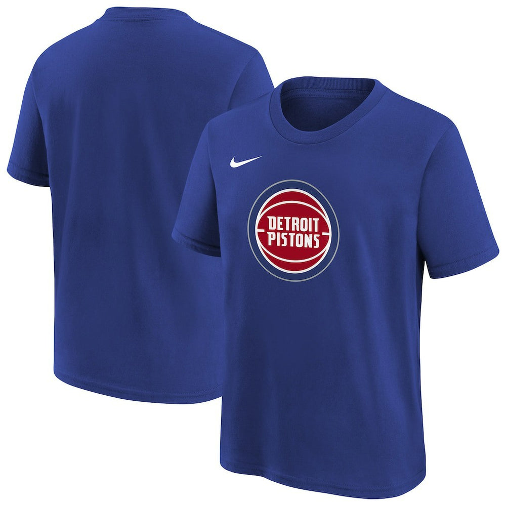 Blue Detroit Pistons Youth Team Essential Logo T-Shirt sale | NBA