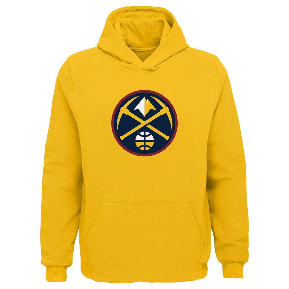 Gold Denver Nuggets Outerstuff Youth Primary Logo Pullover Hoodie sale | NBA