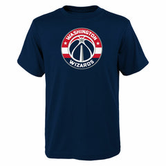 Navy Washington Wizards Outerstuff Youth Primary Logo T-Shirt | NBA