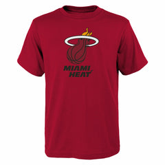 Red Miami Heat Outerstuff Youth Primary Logo T-Shirt | NBA