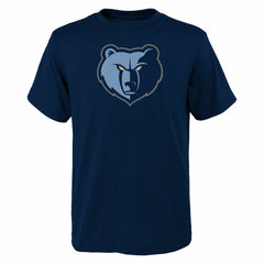 Navy Memphis Grizzlies Outerstuff Youth Primary Logo T-Shirt | NBA