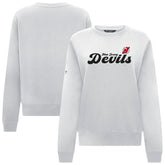 New Jersey Devils Levelwear Women's Yvette Big Script Tri-Blend Sweatshirt - NHL Sweatshirts