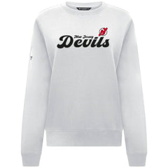 New Jersey Devils Levelwear Women's Yvette Big Script Tri-Blend Sweatshirt - NHL Sweatshirts