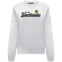 Chicago Blackhawks Levelwear Women's Yvette Big Script Tri-Blend Sweatshirt - NHL Sweatshirts