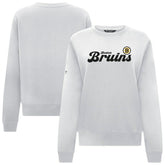 Boston Bruins Levelwear Women's Yvette Big Script Tri-Blend Sweatshirt - NHL Sweatshirts