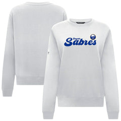 Buffalo Sabres Levelwear Women's Yvette Big Script Tri-Blend Sweatshirt - NHL Sweatshirts