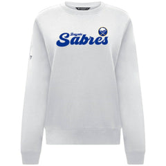 Buffalo Sabres Levelwear Women's Yvette Big Script Tri-Blend Sweatshirt - NHL Sweatshirts