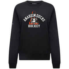 Anaheim Ducks Levelwear Women's Yvette Limelight Big Letter Sweatshirt - NHL Sweatshirts