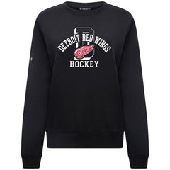 Detroit Red Wings Levelwear Women's Yvette Limelight Big Letter Sweatshirt - NHL Sweatshirts