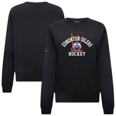 Edmonton Oilers Levelwear Women's Yvette Limelight Big Letter Sweatshirt - NHL Sweatshirts