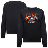 New York Islanders Levelwear Women's Yvette Limelight Big Letter Sweatshirt - NHL Sweatshirts