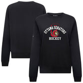 Ottawa Senators Levelwear Women's Yvette Limelight Big Letter Sweatshirt - NHL Sweatshirts