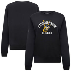 Pittsburgh Penguins Levelwear Women's Yvette Limelight Big Letter Sweatshirt - NHL Sweatshirts