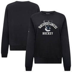 Vancouver Canucks Levelwear Women's Yvette Limelight Big Letter Sweatshirt - NHL Sweatshirts
