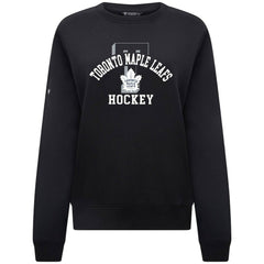 Toronto Maple Leafs Levelwear Women's Yvette Limelight Big Letter Sweatshirt - NHL Sweatshirts