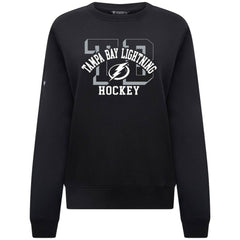 Tampa Bay Lightning Levelwear Women's Yvette Limelight Big Letter Sweatshirt - NHL Sweatshirts