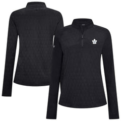 Toronto Maple Leafs Levelwear Women's Spike Raglan Quarter-Zip Top - NHL