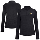 Pittsburgh Penguins Levelwear Women's Spike Raglan Quarter-Zip Top - NHL