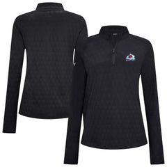Colorado Avalanche Levelwear Women's Spike Raglan Quarter-Zip Top - NHL