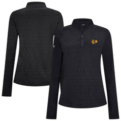 Chicago Blackhawks Levelwear Women's Spike Raglan Quarter-Zip Top - NHL
