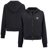 Pittsburgh Penguins Levelwear Women's Judd Raglan Full-Zip Hoodie - NHL Hoodies