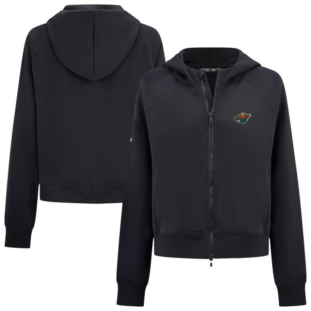 Minnesota Wild Levelwear Women's Judd Raglan Full-Zip Hoodie - NHL Hoodies