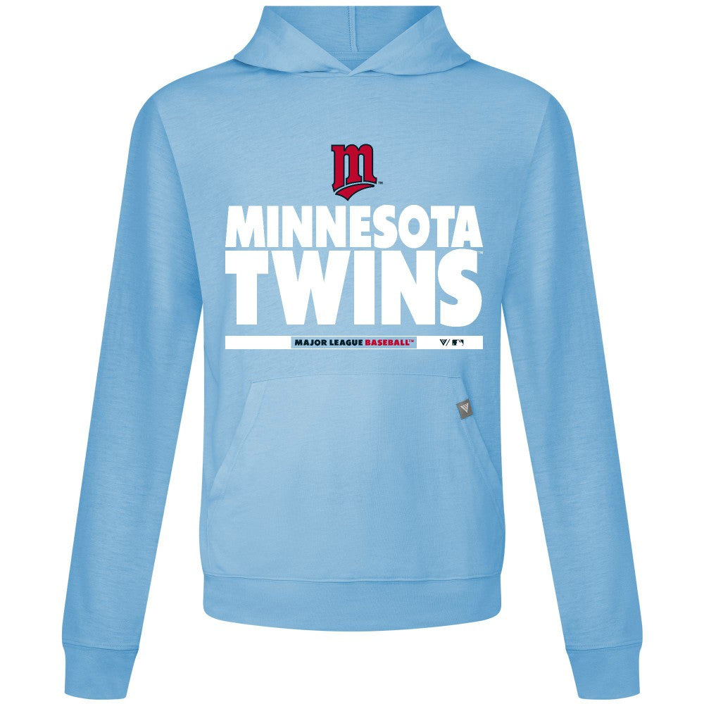 Minnesota Twins Levelwear Relay Center Stage Long Sleeve Hooded T-Shirt - MLB T-shirts