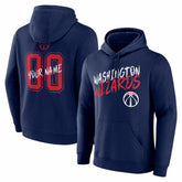 Navy Washington Wizards Big & Tall Hustle Personalized Name & Number Hoodie | NBA