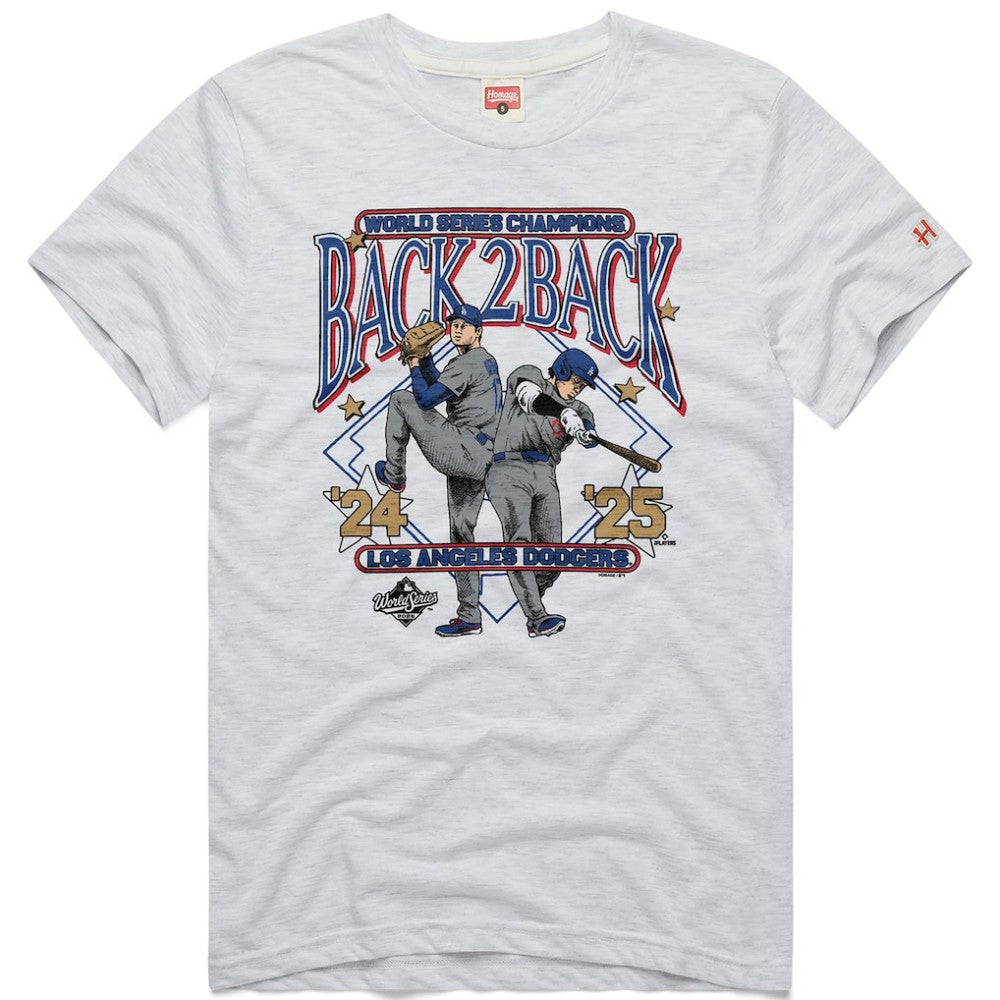 Shohei Ohtani Los Angeles Dodgers Homage Unisex 2026 Gold Collection Back-to-Back World Series Champions Tri-Blend T-Shirt - MLB T-shirts