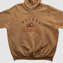 Cleveland Browns Lee Apparel 90s Hooded Pullover Sweatshirt | NFL Discount