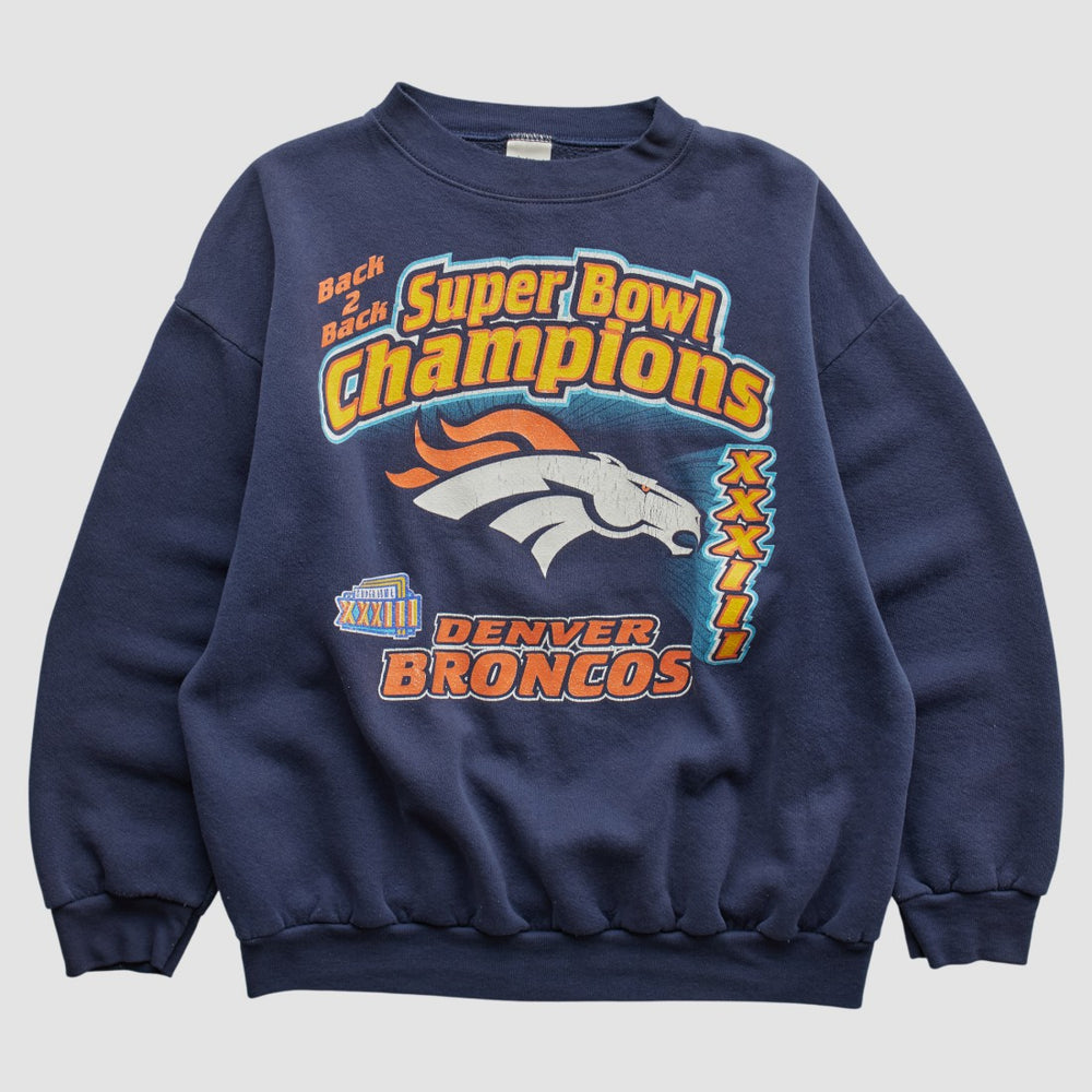 Denver Broncos Logo 7 1999 Pullover Sweatshirt | NFL New