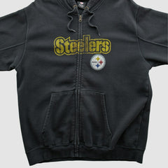Pittsburgh Steelers NFL 2010s Hooded Full Zip Sweatshirt | NFL Discount