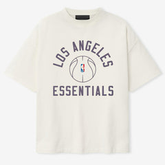 Cream Los Angeles Lakers Fear of God x Barkley L. Hendricks Unisex 90's T-Shirt | NBA