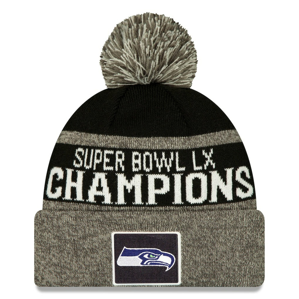 Seattle Seahawks Super Bowl LX Champions Parade Cuffed Knit Hat with Pom | NFL Online