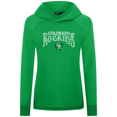 Colorado Rockies Levelwear Women's St. Patrick's Day Slender Raglan Hoodie - MLB Hoodies