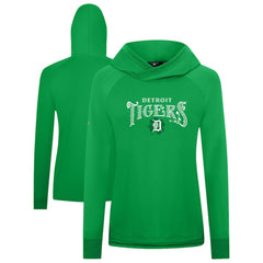 Detroit Tigers Levelwear Women's St. Patrick's Day Slender Raglan Hoodie - MLB Hoodies